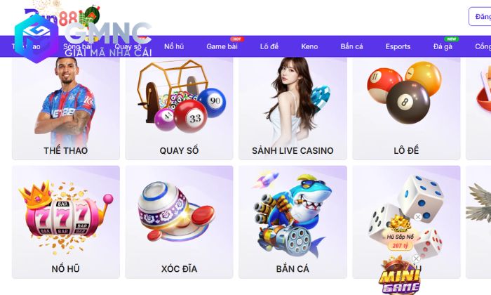 đánh giá nhà cái Bin88 Kho game đa dạng, phong phú tại Bin88