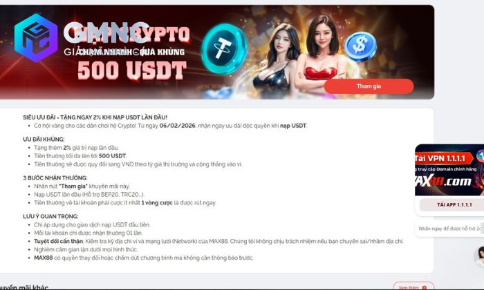 khuyến mãi nhà cái Max88 Theo dõi Fanpage và Telegram Max88 để không bỏ lỡ mã Giftcode mỗi ngày
